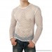 Mens Summer Casual Muscle Pullover Short Sleeve Mesh Shirt Slim Fit Tops White B07QF9PZ2L